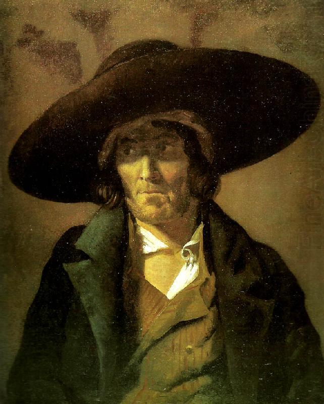 Theodore   Gericault portrait d' homme dit le vendeeen china oil painting image